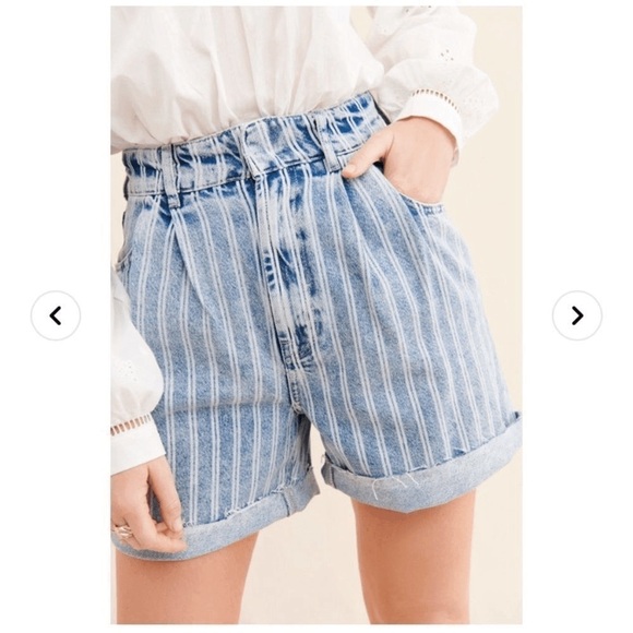 ❤️COPY - Free People Dog Town Cuff Striped Shorts - Picture 2 of 6